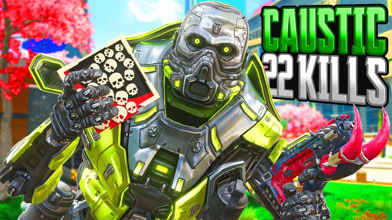 Caustic 22 KILLS and 4,700 Damage Apex Legends Gameplay Season 19