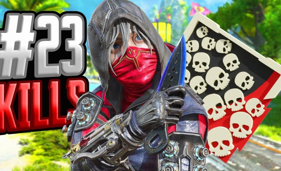 SOLO Wraith & 23 KILLS and 4,400 Damage Apex Legends Gameplay Season 19
