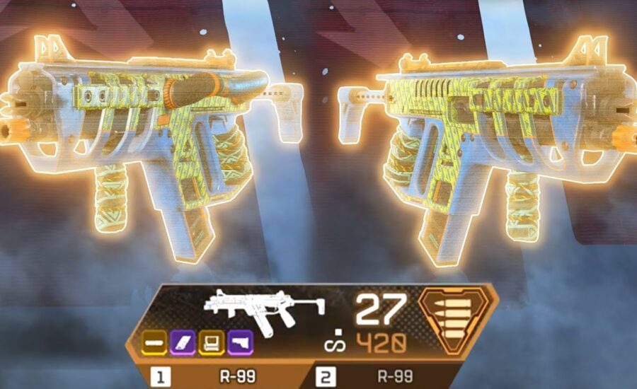 Using the CRACKED Dual R-99 in Apex Legends