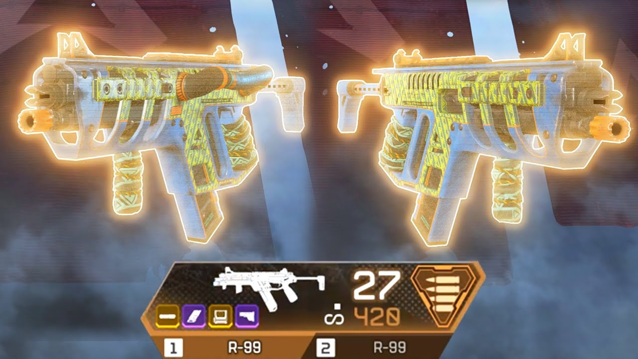 Using the CRACKED Dual R-99 in Apex Legends