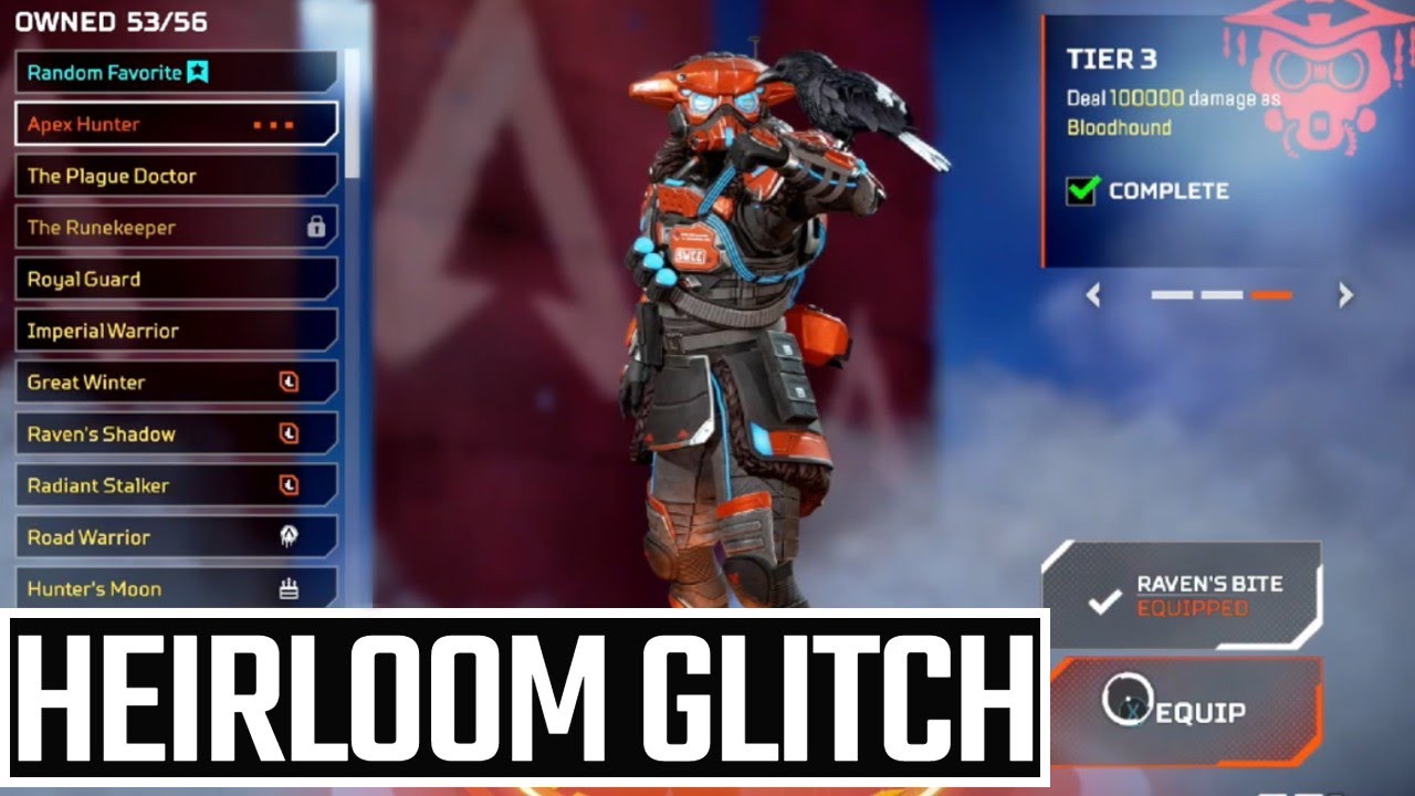Apex Legends New Heirloom Skin Glitch