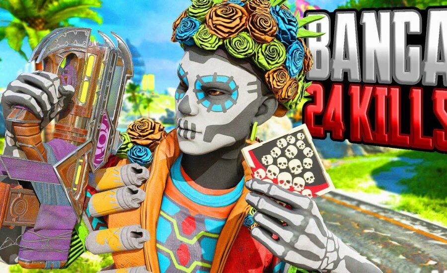 Bangalore 24 KILLS and 4K Damage Apex Legends Gameplay Season 19