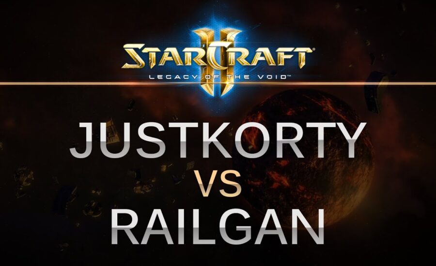 StarCraft 2 -- LOTV -- JustKorty (T) v Railgan (Z) on Dusk Towers