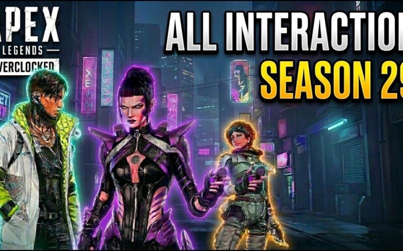 Apex Legends Season 29 All Interactions Voice Lines