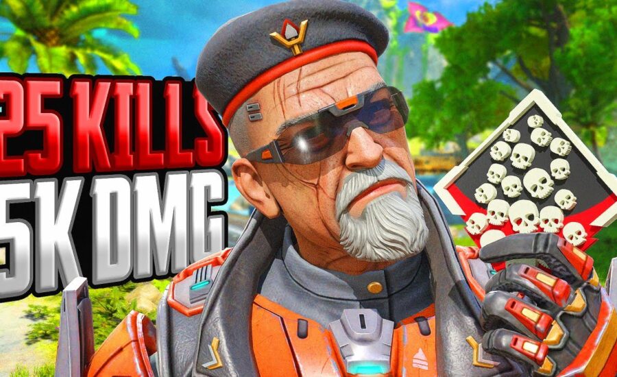 AMAZING Ballistic 25 KILLS and 5,000 Damage Apex Legends Gameplay Season 19