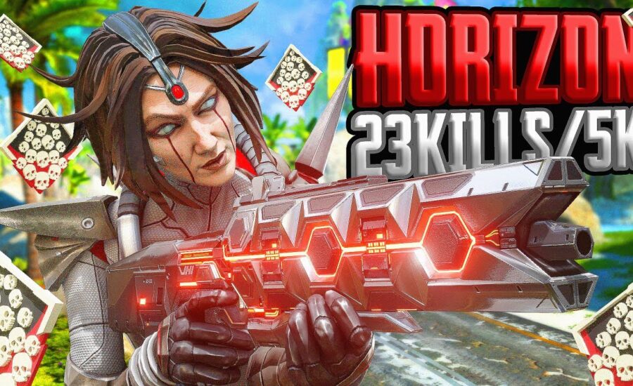 AMAZING Horizon 23 KILLS and 5,700 Damage Apex Legends Gameplay Season 19 9 AMAZING Horizon 23 KILLS and 5,700 Damage Apex Legends Gameplay Season 19