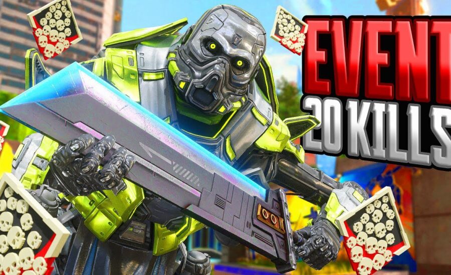 Caustic 20 KILLS SWORD Event Apex Legends Gameplay Season 19