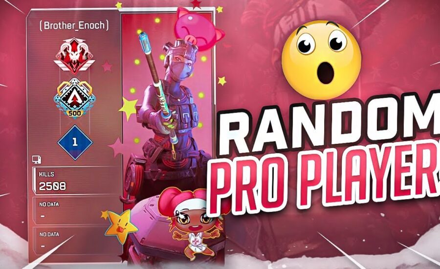 My RANDOM Was a PRO PLAYER! (Apex Legends)