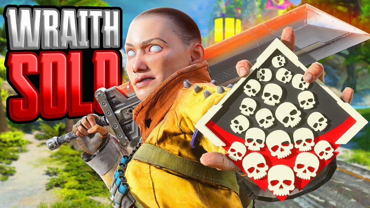 Wraith SOLO and SWORD 22 KILLS & 5,200 Damage Apex Legends Gameplay Season 19