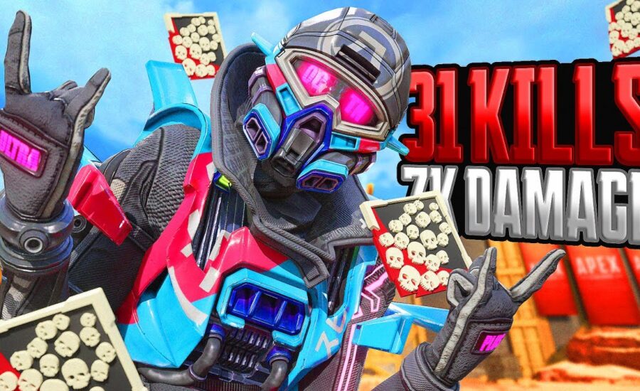 INSANE Octane SOLO and 31 KILLS & 7,383 Damage Apex Legends Gameplay Season 19