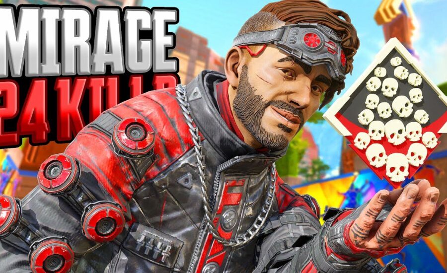 Mirage 24 KILLS and 4,000 Damage Apex Legends Gameplay Season 19 24 Mirage 24 KILLS and 4,000 Damage Apex Legends Gameplay Season 19
